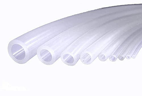Tubo flessibile in silicone 9 mm diametro interno, 13 mm diametro esterno, spessore parete 2 mm, lunghezza 1 m, tubo per acqua o per aria