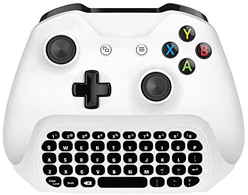 OSTENT Tastiera Gamepad Chat Wireless 2.4G con cuffia audio per Microsoft Xbox One/S/X Controller Colore bianco