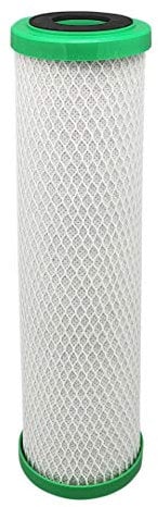AquaHouse CTO5-CM - Cartuccia filtrante per acqua a blocchi di carbone, con riduzione della cloramina (25,4 x 6,3 cm), filtra cloro e clorammine, 0,5 – 1 micron