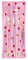 Roze luchtbed met rode stippen en glitters