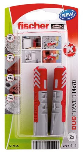 Fischer 537655 Blister Duopower, 14X70, Multicolore