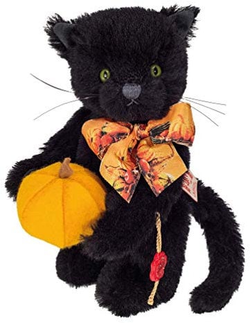 Hermann Teddy Halloween Katze 19 cm aus Alpacca 117520 Limtierung 200 Stück