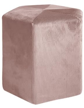 HOME DECO FACTORY Sitzsack Samt Cotele Giulia Ente, Polyester/MDF, 35cm x 35cm x 35cm, Rosenpulver