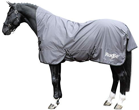 Kerbl 3297762 RugBe HighNeck Draussen Pferdedecke, Grau, 165cm/215cm/220cm, 10 Stück