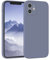 EAZY CASE - Silikonhülle für iPhone 12 Hülle Silikon Case Blau weich stoßfeste Handyhülle iPhone 12 Schutzhülle mit Kameraschutz Dünn Premium Schutz Cover TPU Phone Bumper in Eisblau