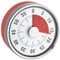 TimeTEX Zeitdauer-Uhr Automatik Compact - mit oranger Scheibe - mit Magnet - zeigt Restzeit an - Durchmesser 78 mm - läuft ohne Batterien - 61965