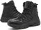 5.AA B22 Stiefel Herren Wanderschuhe Army Combat Boots mit YKK-Zipper Verschleißfest rutschfeste Outdoor Trekkingschuhe Militär & Einsatzstiefel Schwarz 45EU