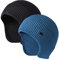 Bonnet d'hiver pour Homme en Tricot Extensible avec Cache-Oreilles Coupe-Vent, Noir+Bleu, Taille Unique