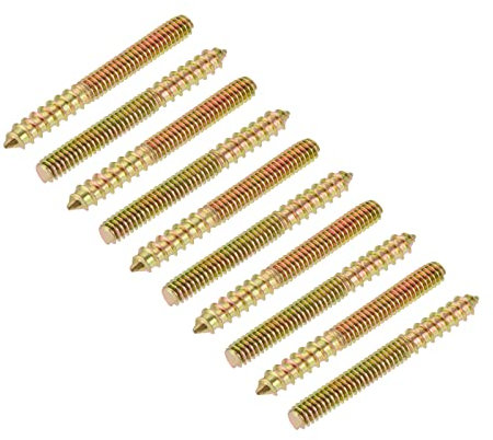 METALLIXITY 20Stk Beidseitig 1/4-20 x 2-1/4 Stockschraube Selbstbohrende für Heim Reparatur