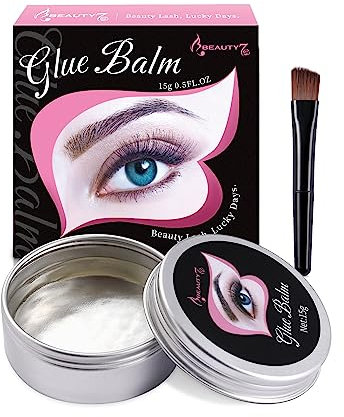 Lash Lift Glue Balm, Colla per il Sollevamento delle Ciglia, Colla Semipermanente per Sopracciglia, Colla Professionale Aggiornata ad Asciugatura Rapida con Mini Pennello - 15g