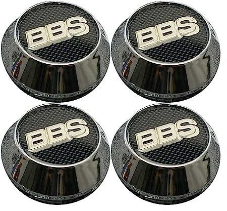 WatSKY 4 Pièces 64MM Auto Cache Moyeux,pour BBS,ABS Centre Jante Pièces Remplacement Capuchons Antirouille Anti Poussière Étanche,B