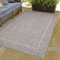 Carpettex Outdoor Teppich Wetterfest 80 x 250 cm Läufer, Sisal Optik, Grau - Ideal für Balkon, Garten, Terrasse und als Küchenläufer - Draußen Teppich Waschbar, Flachgewebe, Wasserfest, Pflegeleicht