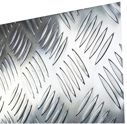 WUDOLI Paneles de Pared Placa de Rodadura Aluminio Checker Placa de Rodadura Placa de Rodadura Hoja de Barra 3 mm Chapa estriada (Size : 3x400x500mm 1pc)