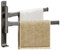 Porte-serviettes pivotant à 180° avec 2 barres pivotantes - 32 cm - Pas de perforation/perforation nécessaire - Porte-serviettes mural avec crochets pour cuisine, WC, salle de bain