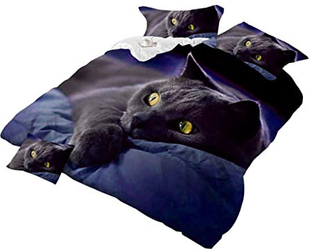 ABOOFAN Bettwäsche Bettbezug Kissenbezug doppelt Bettauskleidungen 3-teiliges Set 3D