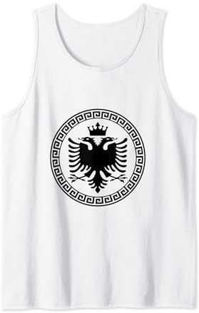 Albanischer Adler T-Shirt Schwarz Albanische Flagge Shirt Tank Top