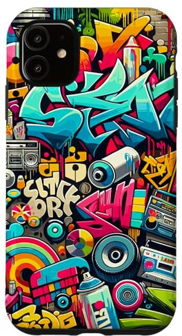 Hülle für iPhone 11 Graffiti Street Colorful Art Urban Hip Hop oder Popping