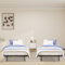 H.J WeDoo FetiNes 2er Set Klappbett 90x190 cm Einzelbett Metallbett Gästebett faltbares Reisebett mit 4 Laufrollen feldbett klappbar, Platz spart