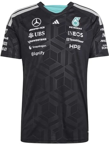 adidas Men's Mercedes - AMG Petronas Formula 1 Team Driver Jersey, Black, 3XL