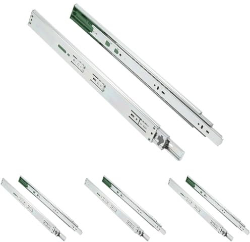 GTV Versalite Touch PRO Schubladenschienen Schubladenauszüge - 45 x 550 mm - Push-to-Open + Soft-Close Schienensystem - Teleskopschiene Kugelführung - Belastbar bis 30 Kg 1 Set: 2 Stück