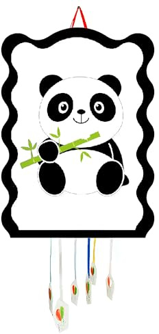 SIDRAL Piñata zum Kindergeburtstag, Pinata für Kinder, Dekoration für Kinderpartys, Jungen und Mädchen, große Pinatas zum Befüllen mit Spielzeug und Süßigkeiten, leicht zu befüllen (Panda)