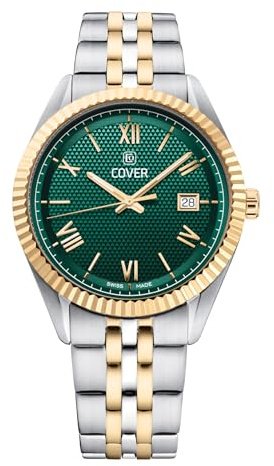 COVER CO216 Alston Gent Herrenuhr mit Edelstahlband und Datum Römische Zahlen 5 ATM