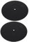 OFFIGAM 2Pcs Silicone Turntable Mat Static Slipmat for Vinyl Record Players Turntable Platter Mats Durable Design Enhancing Sound Quality Compatibility
