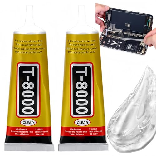 2pcs T8000 Phone Repair Glue,Multifunction DIY Phone Adhesive for Screen,Shoe Glue Sole Repair & Metal Gl/ue,Easy to Operate,Wide Application,Waterproof,Multipurpose,Durable and Compact,Portable