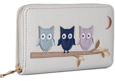 Woodland Leathers Italian Designed Women's Wallets, Card Cases & Money Organisers, Roomy, Super Soft and Fancy Ladies Purse Clutch, Multi Compartment Quilted RFID Blocking Card Organiser Purse