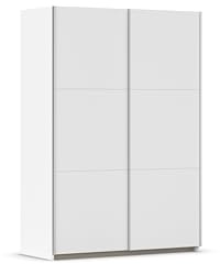 Rauch Möbel SEJO, Schwebetürenschrank, Farbe Weiß, Breite 131 cm | Kleiderschrank mit Schwebetüren, Schiebetüren, 2-türig, Zubehör Classic, für Schlafzimmer, Kinderzimmer, Jugendzimmer, Flur