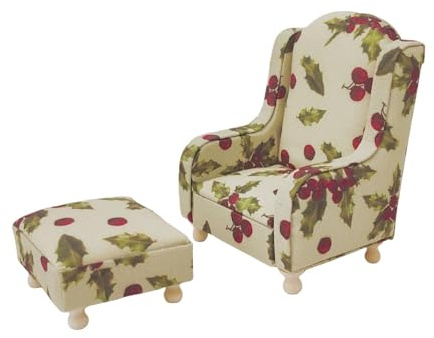 Almencla Miniatur Sofa 1 12 Puppenhaus Sofa Miniaturmöbel Ottomane Stoffmodell für Wohnzimmerdekoration Fotoshooting Kinderrollenspiel, Beige