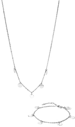 Purelei Kalea Geschenkset – Halskette & Armband im Set – Schmuckset für Damen inkl. Giftbox – Edelstahl, wasserfest, verstellbar – Gold/Silber/Roségold