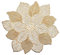 Zeller 26917 weihnachtliches, schickes Platzset Flower, PVC, Gold
