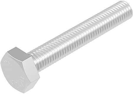 SECCARO Sechskantschraube M6 x 40 mm, Edelstahl V2A VA A2, DIN 933 / ISO 4017, Außensechskant, 20 Stück