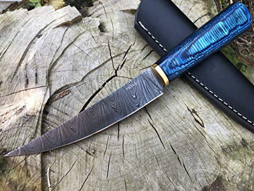 Perkin Coltello da Caccia Damasco con Fodero Sharp BN1000
