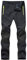 donhobo Damen Wanderhose Softshellhose Wasserdicht Winddicht Warm Fleece Gefüttert Trekkinghose Winter Outdoorhose Funktionshose (Schwarz,L)