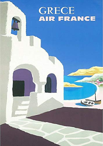 Poster GRIECHENLAND Vintage Reise Retro Print