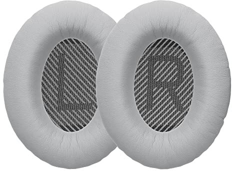 kwmobile Almohadillas compatibles con Bose Quietcomfort 35 35II 25 15 / QC35 QC35II QC25 QC15 Almohadillas - 2X Almohadilla de Repuesto para Auriculares en Cuero sintético