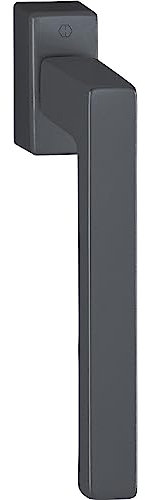 HOPPE 11506398 Parallel-Schiebe-/Kipp-Griff Toulon Secustik, Aluminium schwarz matt,