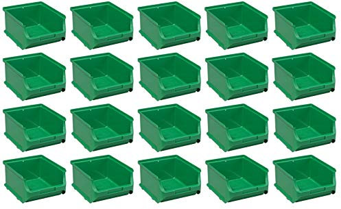20x Stapelbox Gr2B Stapelboxen Lagerboxen Lagerkiste ProfiPlus Grün Allit 456243