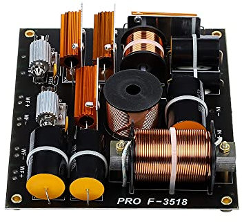 JINGERL 1000W 3 Ways Audio Speaker Crossover Treble+Midrange+Bass Hifi Professional Frequency Divider for 15-18 Inch KTV Speakers