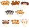 Dalettu 24 Stück Wald Tier Cupcake Toppers, Tier Muffinförmchen, Dschungel Tiere Kuchen Muffins Dekoration Kinder, Zoo Tier Cake Topper für Kinder Geburtstag Dschungel Party Deko, Babyparty