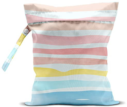 zcyxuuw Sac humide et sec, sac humide pour maillot de bain, voyage, plage, piscine, poussette, couches, vêtements de yoga sales, sac de maquillage, sac de plage imperméable et réutilisable, sac de