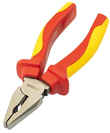 Amtech B0651 160mm Insulated Combination Pliers, 1000 Volt, VDE Certified, Dual-Colour, Ergonomic Handles