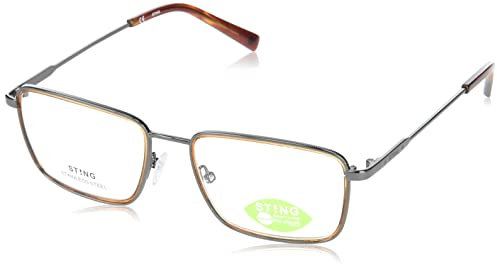 STING Herren VST445 Sonnenbrille, TOTAL Shiny Gun, 53