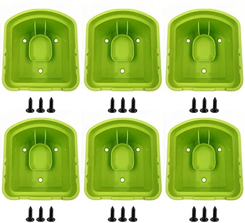 Ghopy 5 Pack Battery Holder for Ryobi 18V Wall Mounted Battery Mounts Dock Holder Heavy Duty Power Tool Hanger Battery Storage Fixed Bracket Reusable for Wall Workbench