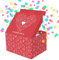 FETTIPOP Geschenkbox DIY, Geschenkkartons Explodierende Konfetti (Liebe Herz) 18,5x14x11 cm, Überraschung Explosion Box Pop Up mit Wow-Effekt