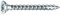Vis Rocket tête fraisée Pozi VYNEX Acier zingué 5x40 - Boite de 500-351400025124