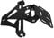 Baceyong Motorcycle License Plate Holder, Multifunctional Motorcycle Mounting Bracket Universal Motorcycle Tail Tidy Adjustable Folding License Plate Holder