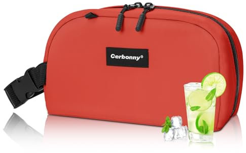 Small Cooler Bag Freezable Lunch Bag for Work School Travel,Small Lunch Bag,Small Insulated Bag For Kids/Adults,Freezer Lunch Bags,Mini Lunch Bag Fit For Yogurt,Suit for 3+(red)
